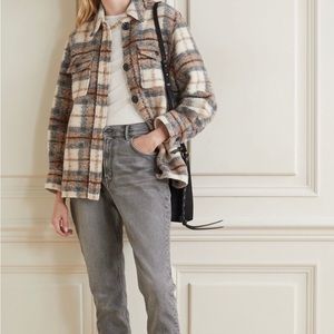Isabel Marant Etoile Gastoni Checked Wool-blend
Jacket Shacket